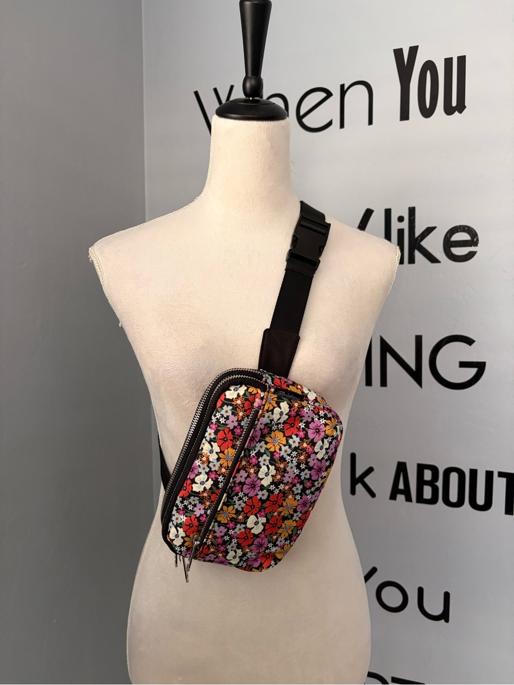 Brighton Painted Poppies Crossbody Belt Bag
